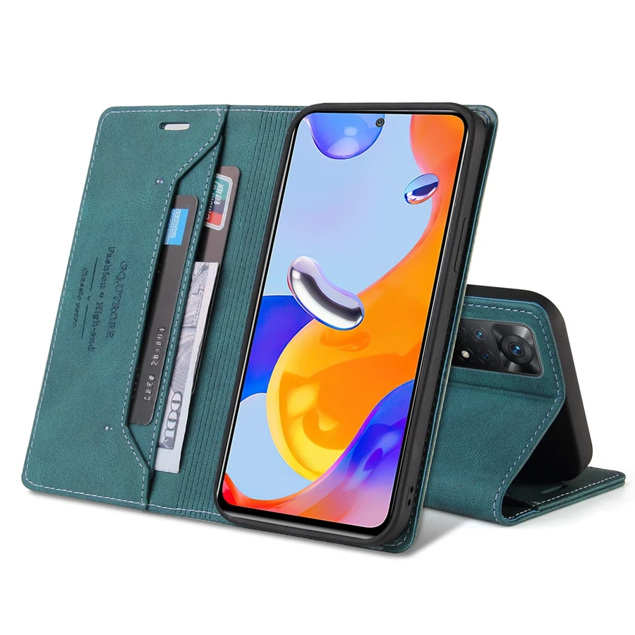Wallet Card Slot Anti-theft Magnetic Flip Leather Case For Xiaomi Poco X7 Pro 15T 14T Redmi 15C 14C 13C Note 14 Pro 14S 13 12 11