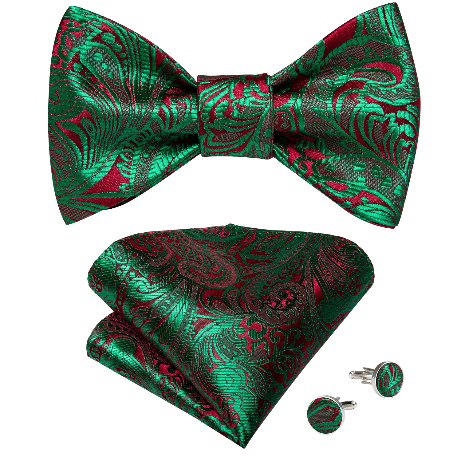 Brand New Men's Bow Tie Teal Green Blue Paisley Floral Bow Tie Wedding Party Butterfly Bowknot Men Tie Accessories