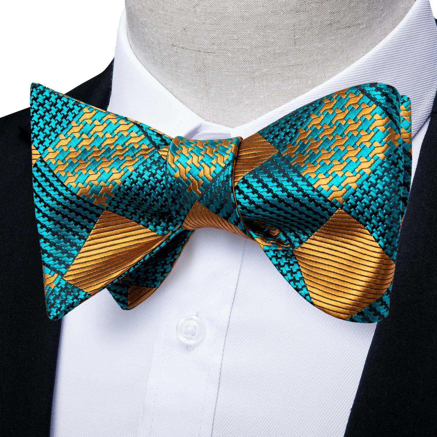 Brand New Men's Bow Tie Teal Green Blue Paisley Floral Bow Tie Wedding Party Butterfly Bowknot Men Tie Accessories