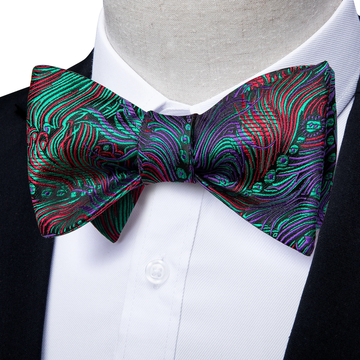 Brand New Men's Bow Tie Teal Green Blue Paisley Floral Bow Tie Wedding Party Butterfly Bowknot Men Tie Accessories