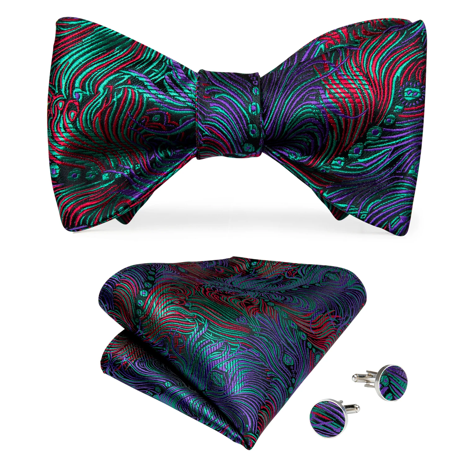 Brand New Men's Bow Tie Teal Green Blue Paisley Floral Bow Tie Wedding Party Butterfly Bowknot Men Tie Accessories