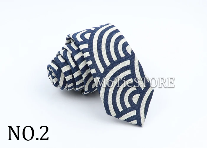 New Cartoon Linen Tie Skinny Casual Necktie For Wedding Party Neckties Classic Suits Floral Animal Print Neck Ties Cravat Gift