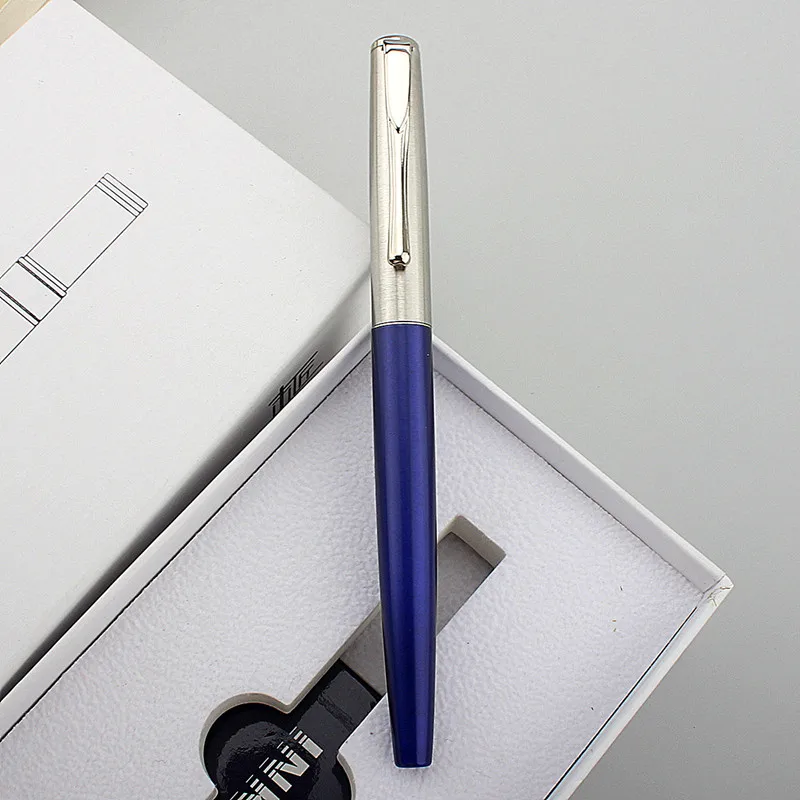 Luxury Metal Fountain Pen Student Writing Calligraphy Fine 0.5mm Nib Office Supplies Stationery for School Ink Pen Stationery