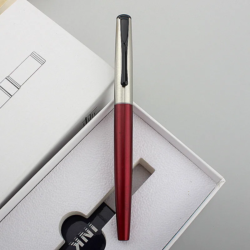 Luxury Metal Fountain Pen Student Writing Calligraphy Fine 0.5mm Nib Office Supplies Stationery for School Ink Pen Stationery