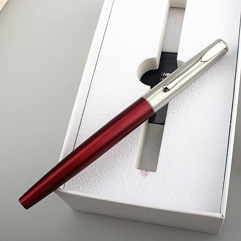 Luxury Metal Fountain Pen Student Writing Calligraphy Fine 0.5mm Nib Office Supplies Stationery for School Ink Pen Stationery