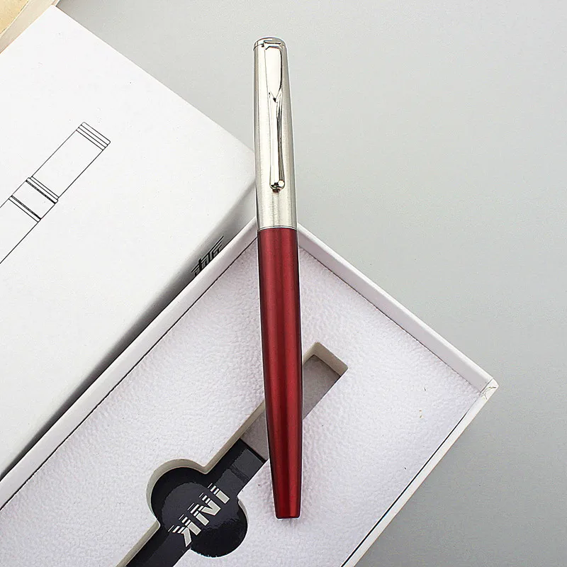 Luxury Metal Fountain Pen Student Writing Calligraphy Fine 0.5mm Nib Office Supplies Stationery for School Ink Pen Stationery