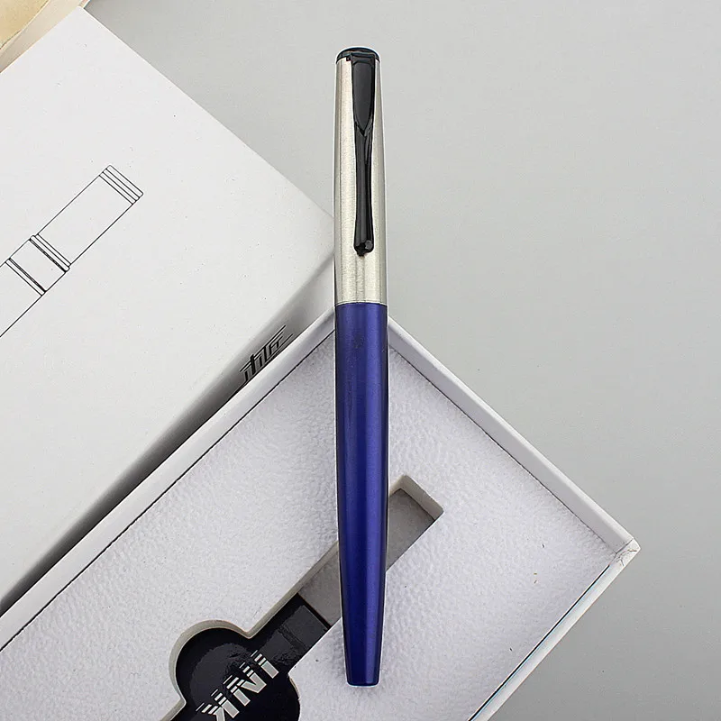 Luxury Metal Fountain Pen Student Writing Calligraphy Fine 0.5mm Nib Office Supplies Stationery for School Ink Pen Stationery
