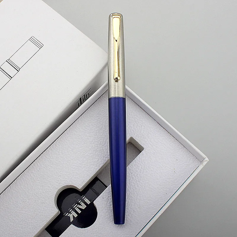 Luxury Metal Fountain Pen Student Writing Calligraphy Fine 0.5mm Nib Office Supplies Stationery for School Ink Pen Stationery