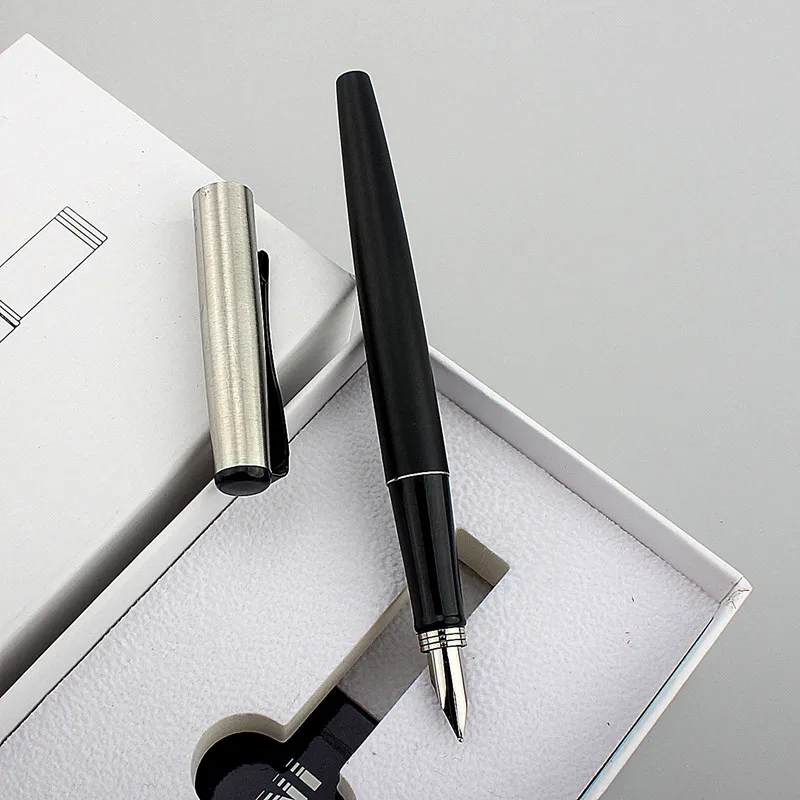 Luxury Metal Fountain Pen Student Writing Calligraphy Fine 0.5mm Nib Office Supplies Stationery for School Ink Pen Stationery