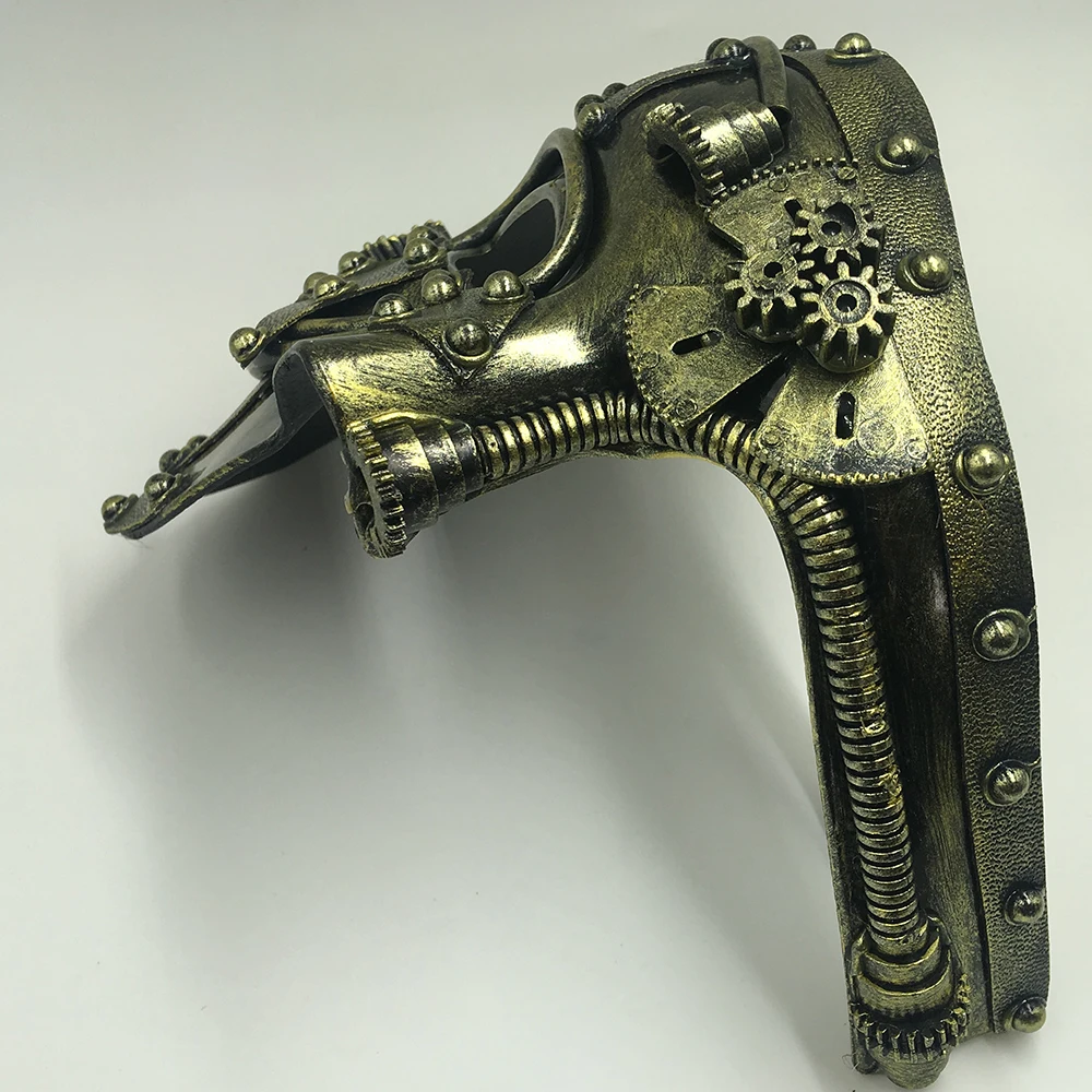Steampunk Phantom Masquerade Cosplay Medieval Retro Mask Ball Half Face Men Punk Costume Halloween Party Costume Props
