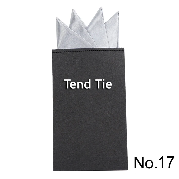 Men's Pre-folded Pocket Square Candy Color Silk Handkerchiefs Formal Wedding Party Business Chest Towel Hanky Black White Red