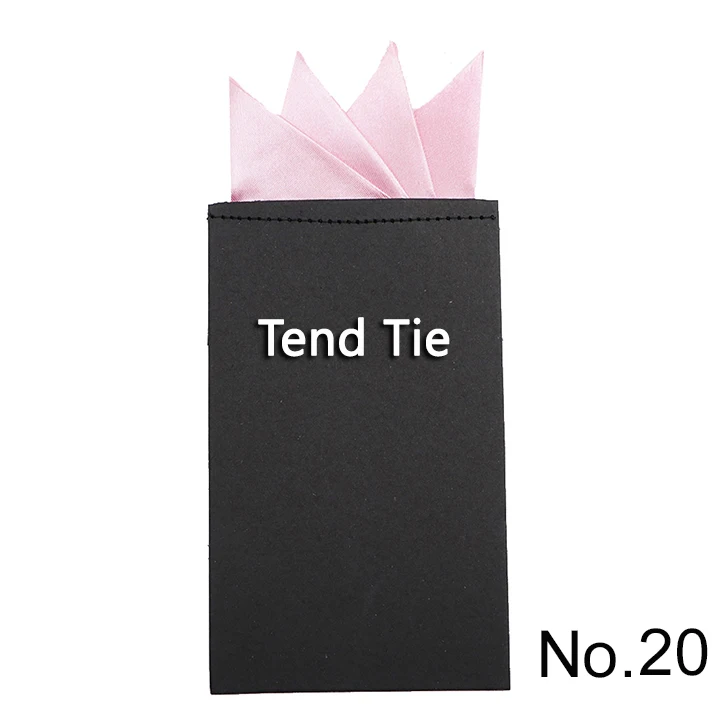 Men's Pre-folded Pocket Square Candy Color Silk Handkerchiefs Formal Wedding Party Business Chest Towel Hanky Black White Red