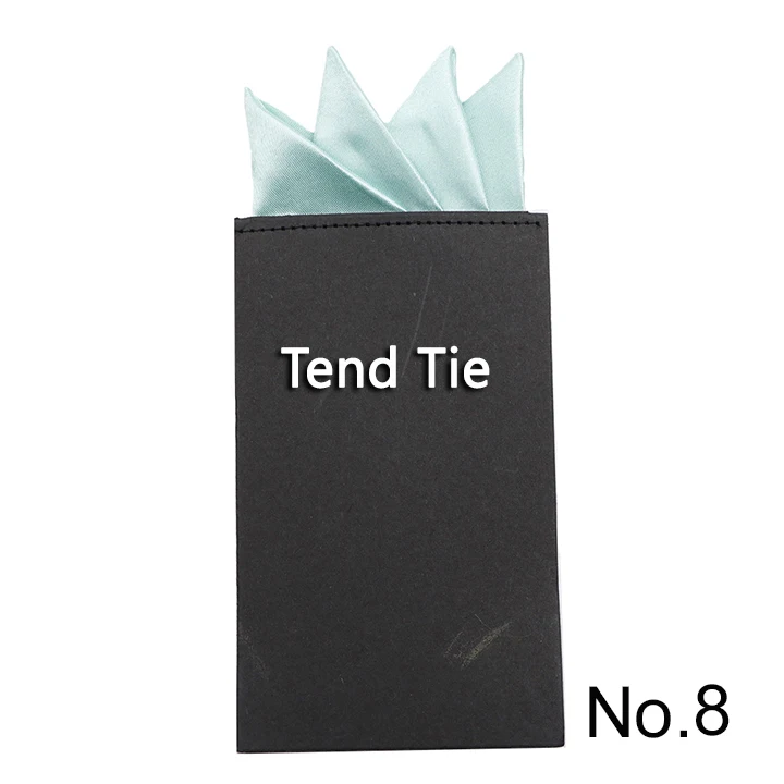 Men's Pre-folded Pocket Square Candy Color Silk Handkerchiefs Formal Wedding Party Business Chest Towel Hanky Black White Red