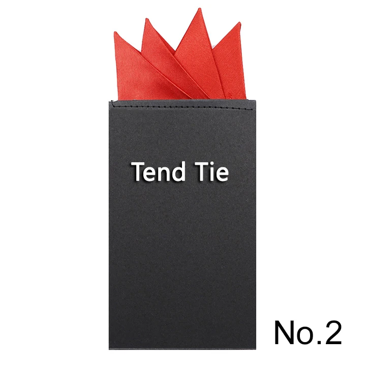 Men's Pre-folded Pocket Square Candy Color Silk Handkerchiefs Formal Wedding Party Business Chest Towel Hanky Black White Red