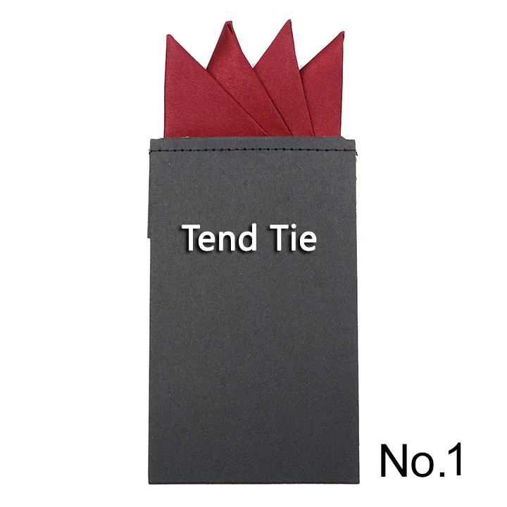 Men's Pre-folded Pocket Square Candy Color Silk Handkerchiefs Formal Wedding Party Business Chest Towel Hanky Black White Red