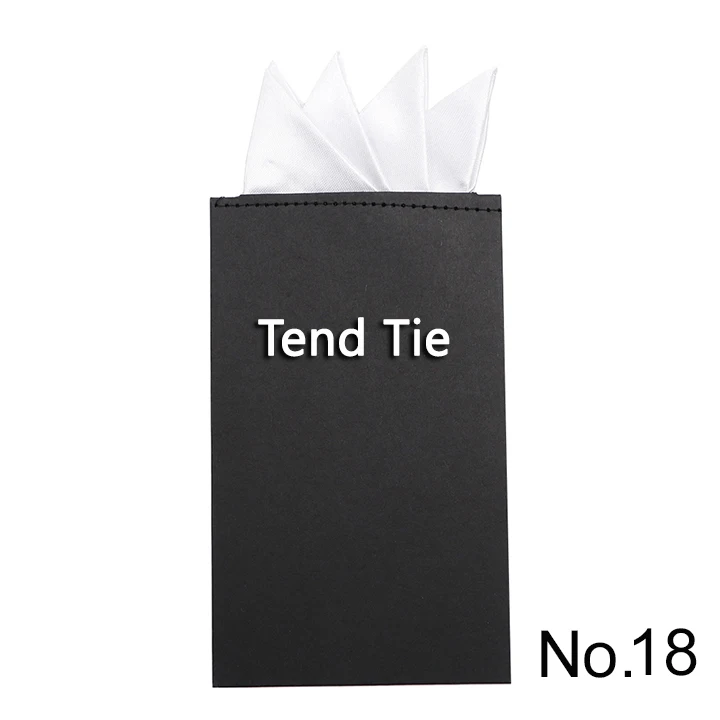 Men's Pre-folded Pocket Square Candy Color Silk Handkerchiefs Formal Wedding Party Business Chest Towel Hanky Black White Red