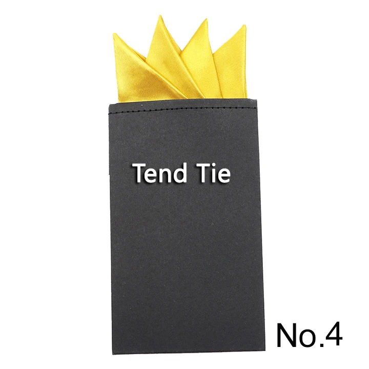 Men's Pre-folded Pocket Square Candy Color Silk Handkerchiefs Formal Wedding Party Business Chest Towel Hanky Black White Red