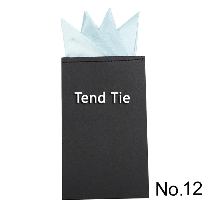 Men's Pre-folded Pocket Square Candy Color Silk Handkerchiefs Formal Wedding Party Business Chest Towel Hanky Black White Red