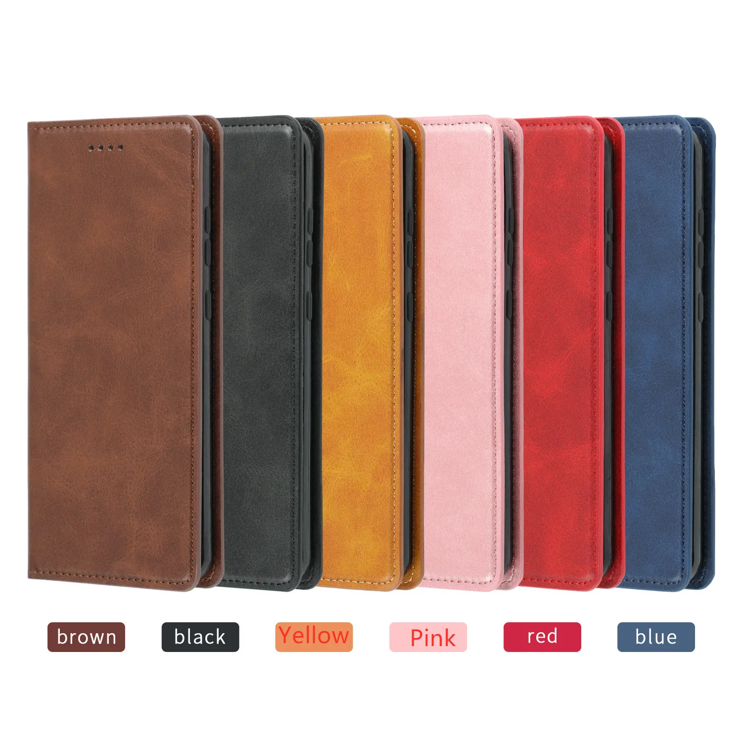 Leather Phone Case for Samsung Galaxy S2 S3 S4 S5 S6 S7 S8 S9 S10 S6 Edge Plus S3 Duos Neo Mini Plus Lite Flip Wallet Case Cover