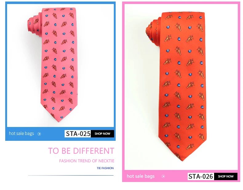 Tailor Smith New Fashion Printed Animal 100% Silk Ties Sheep Butterfly Puppy Elephant Men Premium Silk Neckties