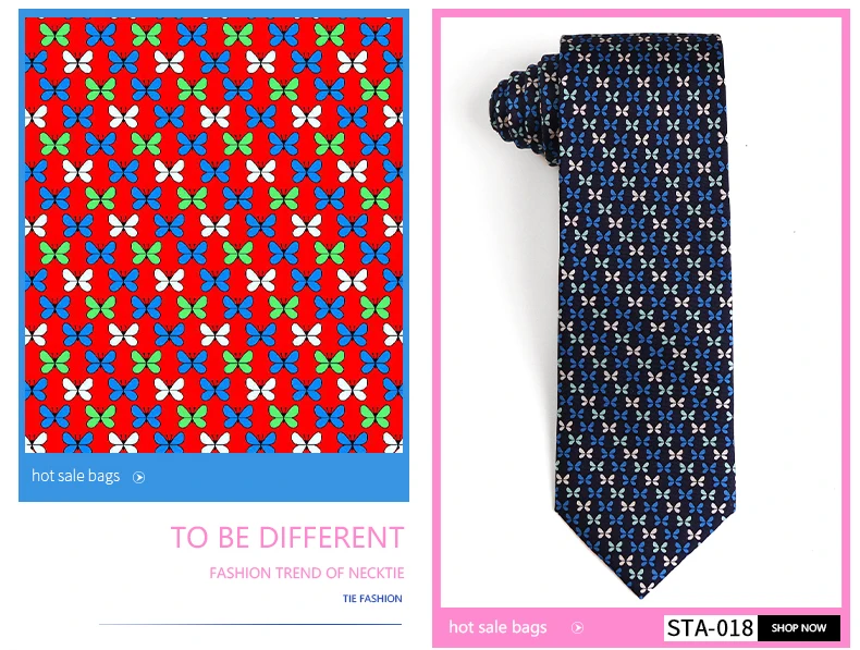 Tailor Smith New Fashion Printed Animal 100% Silk Ties Sheep Butterfly Puppy Elephant Men Premium Silk Neckties