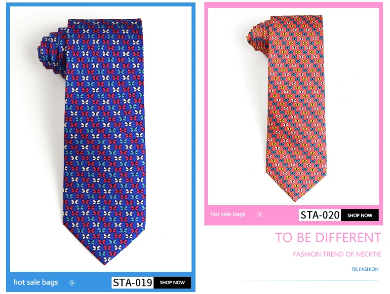 Tailor Smith New Fashion Printed Animal 100% Silk Ties Sheep Butterfly Puppy Elephant Men Premium Silk Neckties