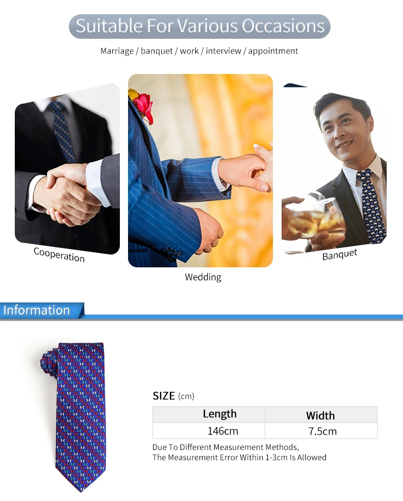 Tailor Smith New Fashion Printed Animal 100% Silk Ties Sheep Butterfly Puppy Elephant Men Premium Silk Neckties