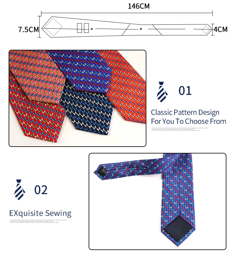 Tailor Smith New Fashion Printed Animal 100% Silk Ties Sheep Butterfly Puppy Elephant Men Premium Silk Neckties