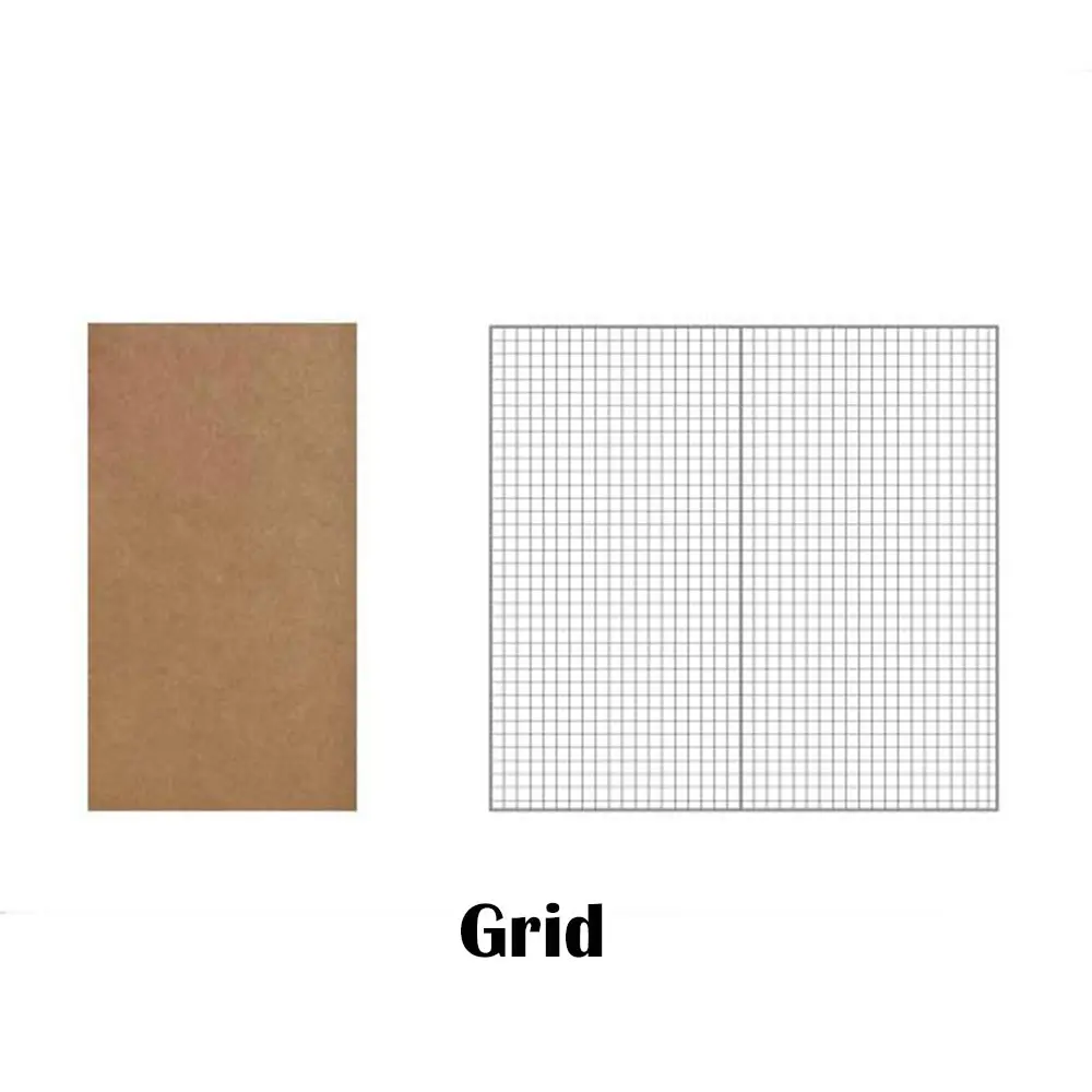 1PC Kraft Paper Notebook Filler Paper Inserts Blank Dot Grid Notepad Diary Journal Traveler's Notebook Refill Planner Organizer