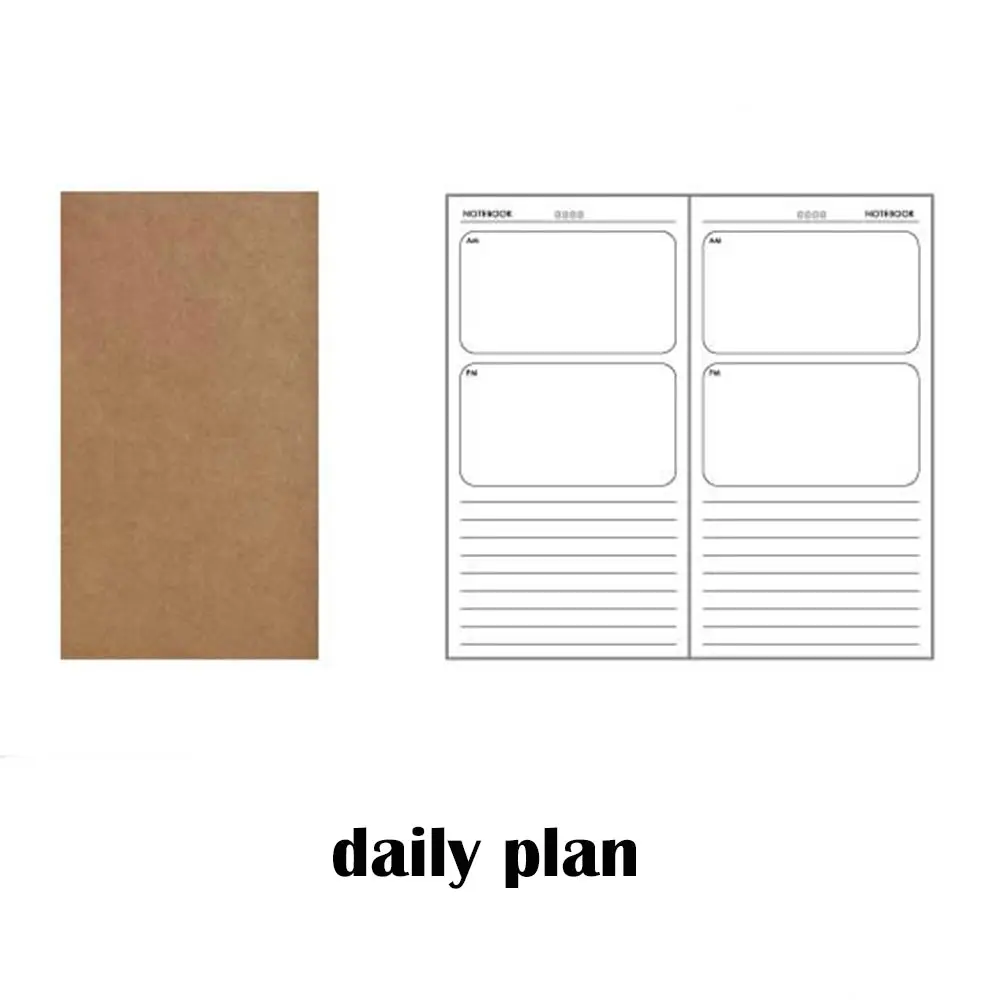 1PC Kraft Paper Notebook Filler Paper Inserts Blank Dot Grid Notepad Diary Journal Traveler's Notebook Refill Planner Organizer
