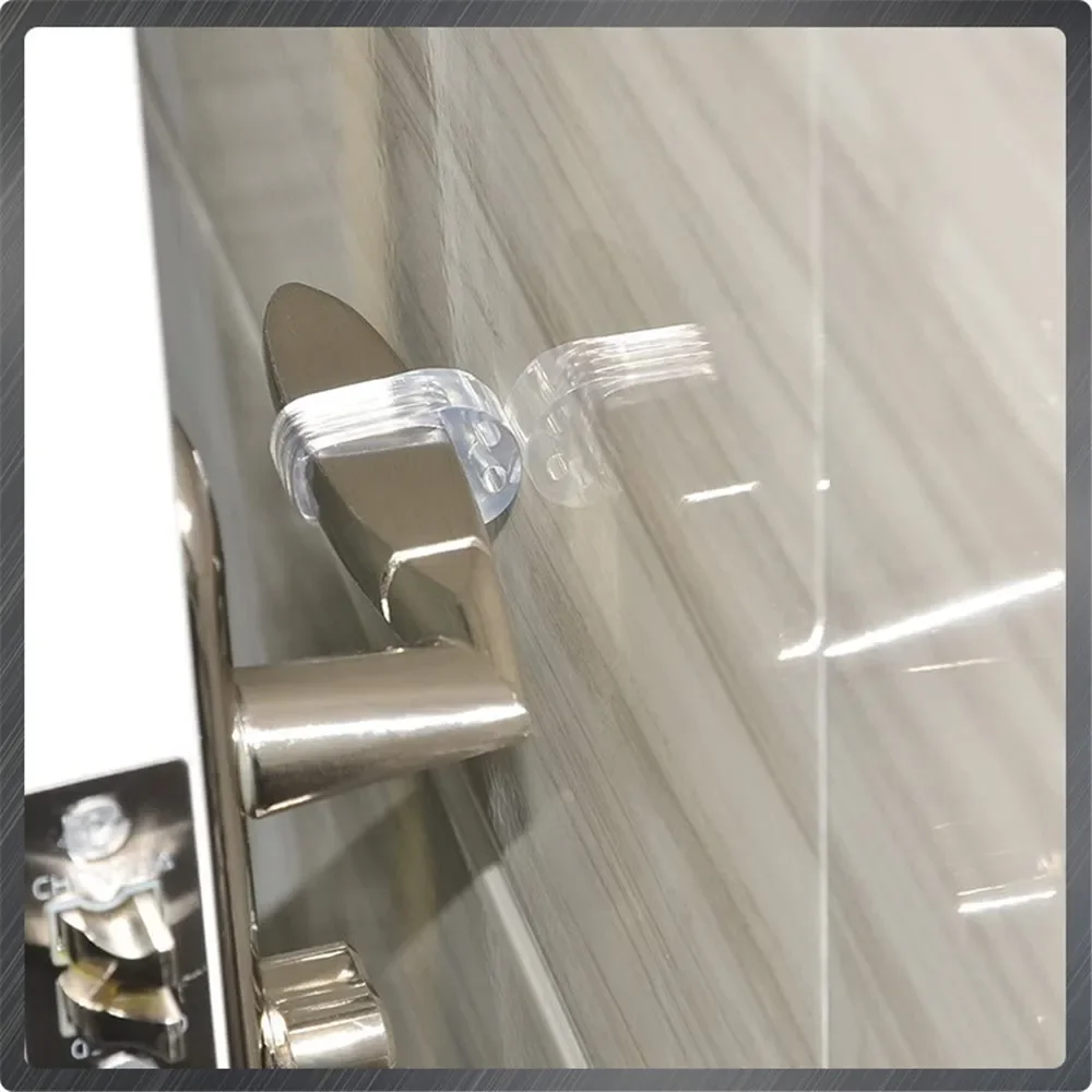 Stop Floor Door Stops Buffer No Drill Door Stopper Home Improvement Furniture Wall Safety Hardware Transparent Supplies Silicone