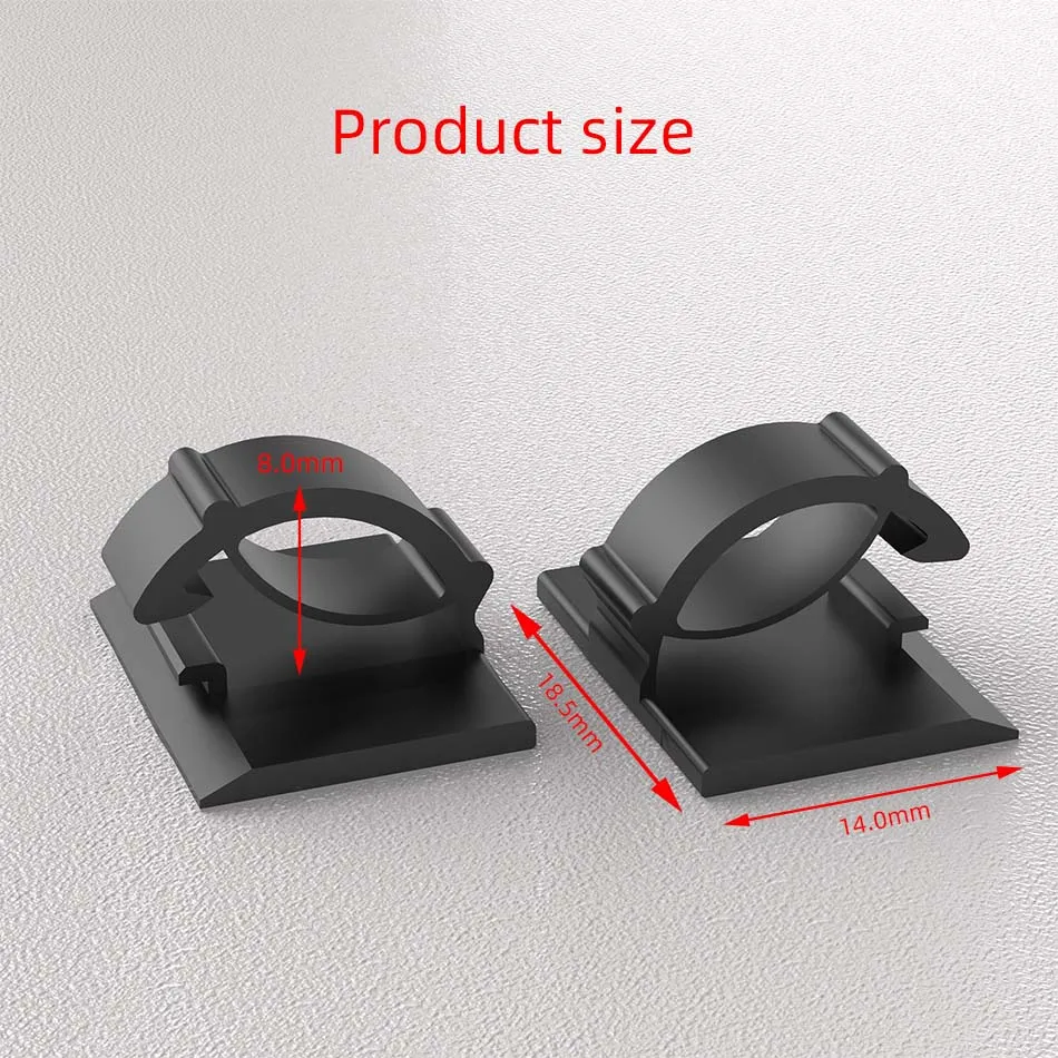 30pcs Cable Organizer Clips Cord Holder Desktop Workstation Wire Manager USB Charging Data Line Bobbin Winder Cable Management