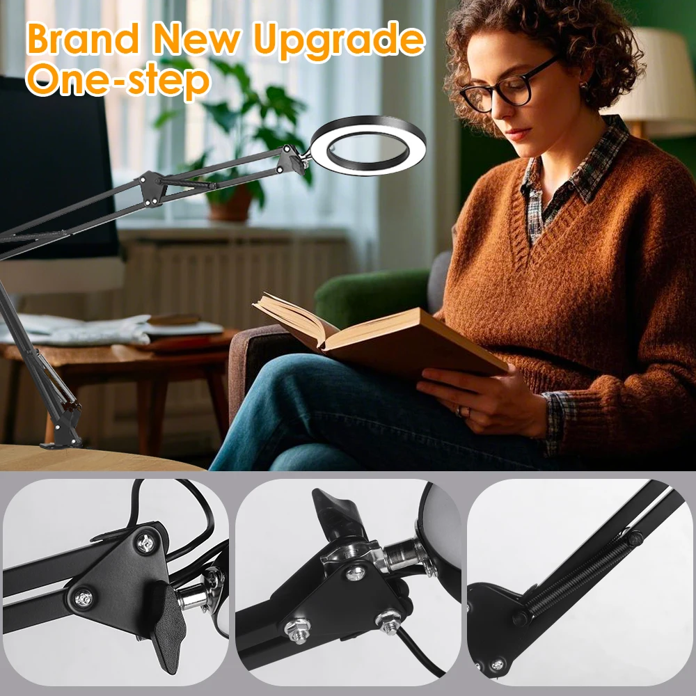 4.3" Real Class 10X Magnlification Stepless pimming 5 Color Mode 84 Of Them LED 10 Levels Provide Bright Light Brightness