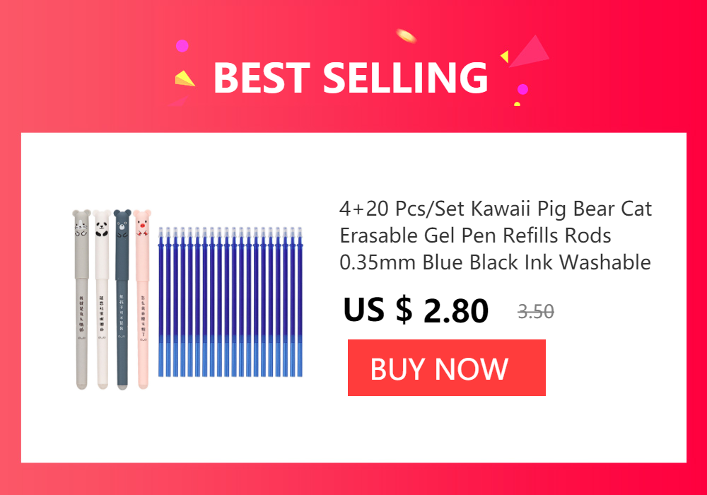 23Pcs/Set Erasable Gel Pens Set Washable Handle Blue Black Ink Writing Neutral Pen for School Office Supplies Stationery