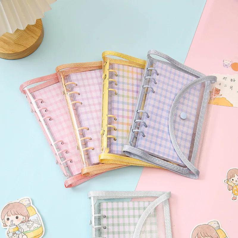 Cute Color Grid A5 A6 Loose Leaf Notebook Refill Spiral Binder Index Inner Page Item Paper Stationery