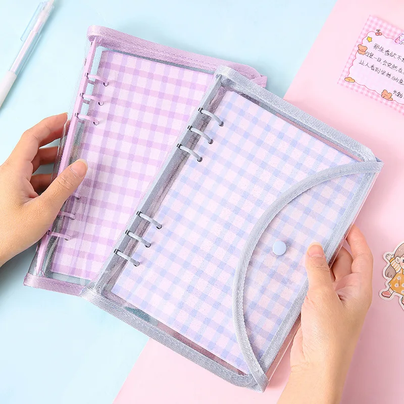 Cute Color Grid A5 A6 Loose Leaf Notebook Refill Spiral Binder Index Inner Page Item Paper Stationery