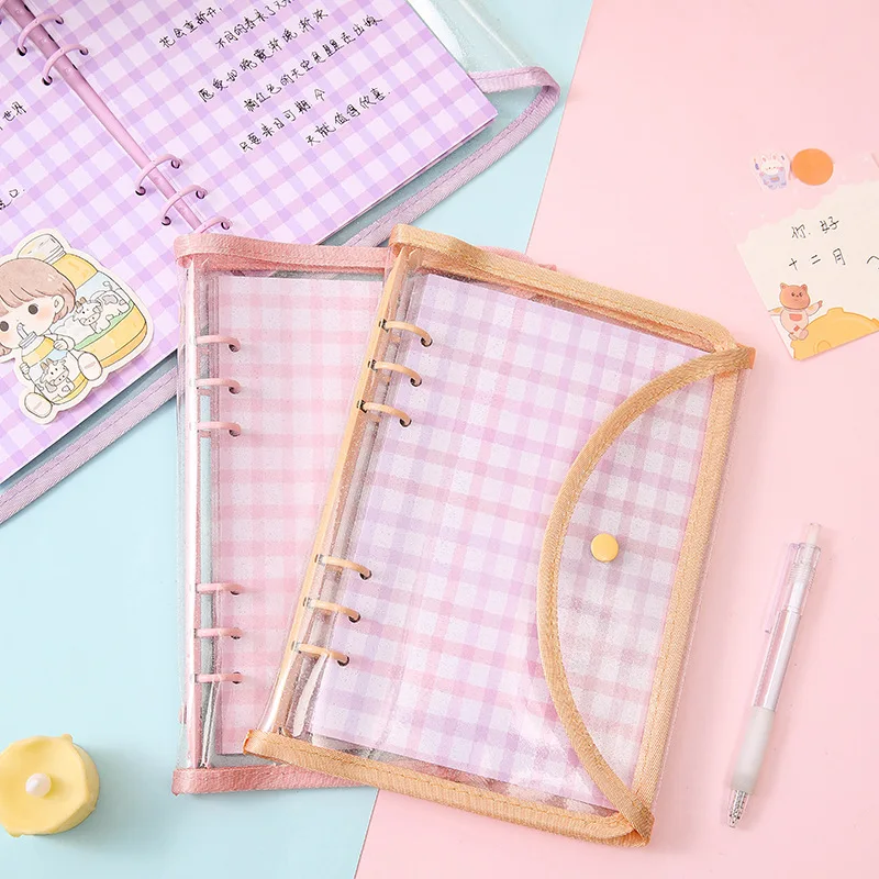 Cute Color Grid A5 A6 Loose Leaf Notebook Refill Spiral Binder Index Inner Page Item Paper Stationery