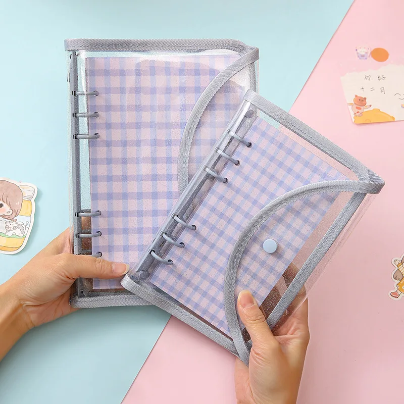 Cute Color Grid A5 A6 Loose Leaf Notebook Refill Spiral Binder Index Inner Page Item Paper Stationery