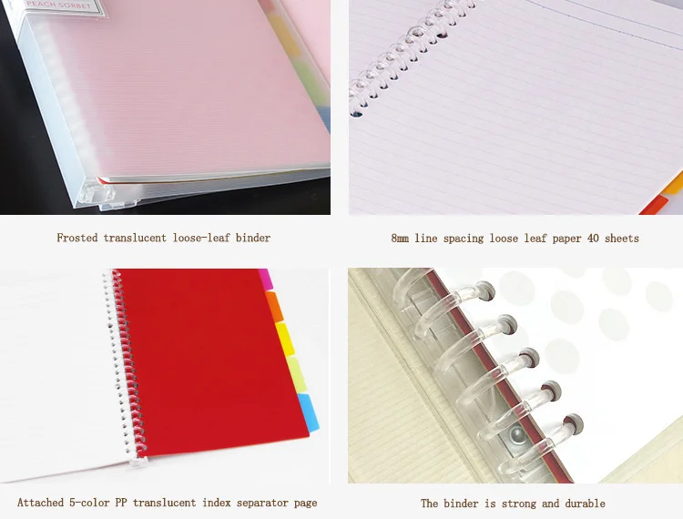 B5 A4 A5 High Quality Binder Notebook Loose Leaf Spiral Notebook Paper Diary Removable Thickened Coil Shell Notebook