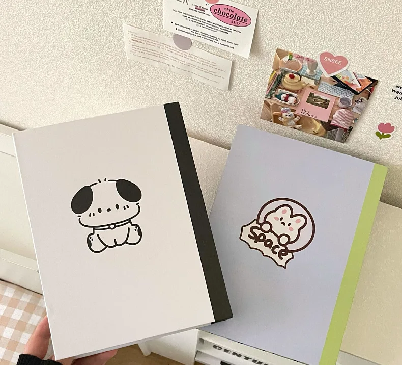 MINKYS Checkerboard Kawaii A5 Kpop Photocard Binder Photo Cards Collect Book Storage Album Hardcover Notebook Korea Stationery