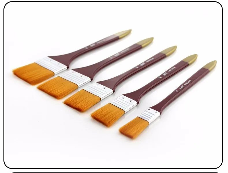 1Pcs Paint Brushes Acrylic DIY Graffiti Brush Set For Artist Oil Scrubbing Brush School Drawing Paint Stationery Supplies