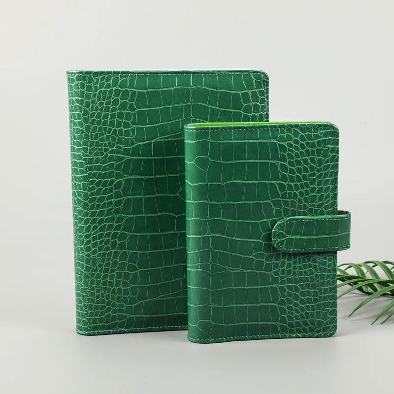 New Color A5A6 Crocodile Pattern DIY Binder Notebook Cover Diary Agenda Planner Paper Cover School Stationery