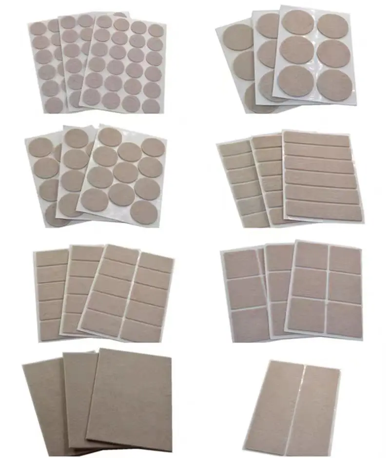 3-72Pcs Felt Chair Leg Pads 3mm Thick Floor Scratch Protector Mat Mute Non-slip Self Adhesive DIY Furniture Accessories