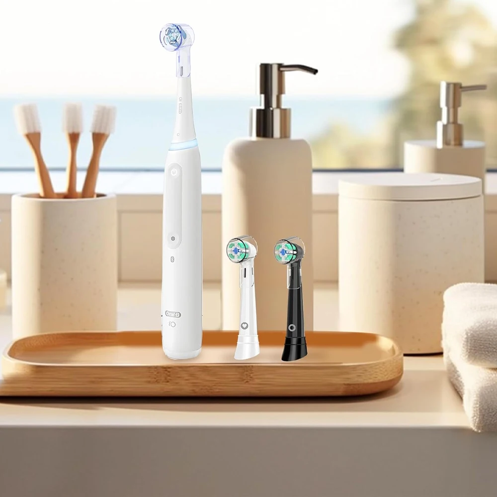 Toothbrush Dustproof Covers Caps Compatible with Braun Oral B Replacement Heads and iO Series Electric Toothbrush Head Protector