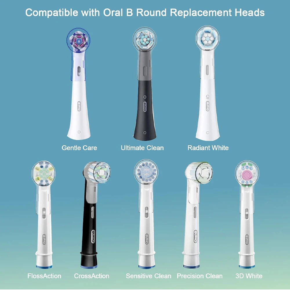 Toothbrush Dustproof Covers Caps Compatible with Braun Oral B Replacement Heads and iO Series Electric Toothbrush Head Protector