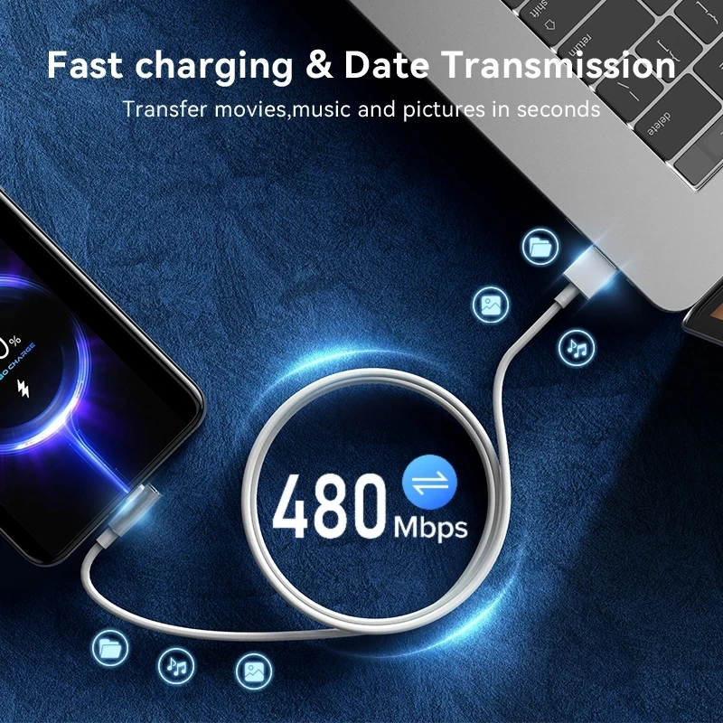 120W Fast Charger For Xiaomi 14 13 12 11 Pro Ultra Lite USB A To Type C Quick Charging Phone Cable For Note 12 Accessories
