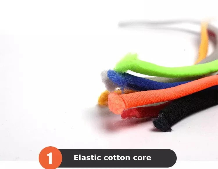 Semicircle No Tie Shoelaces Elastic Shoe laces Sneakers shoelace Metal Lock Lazy Laces for Kids and Adult One size fits all shoe