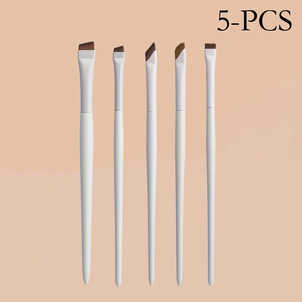 Upgrade Blade Eyeliner Brush Ultra Thin Fine Angle Flat Eyebrow Brush Under The Eye Makeup Brushes Precise Detail Brush White