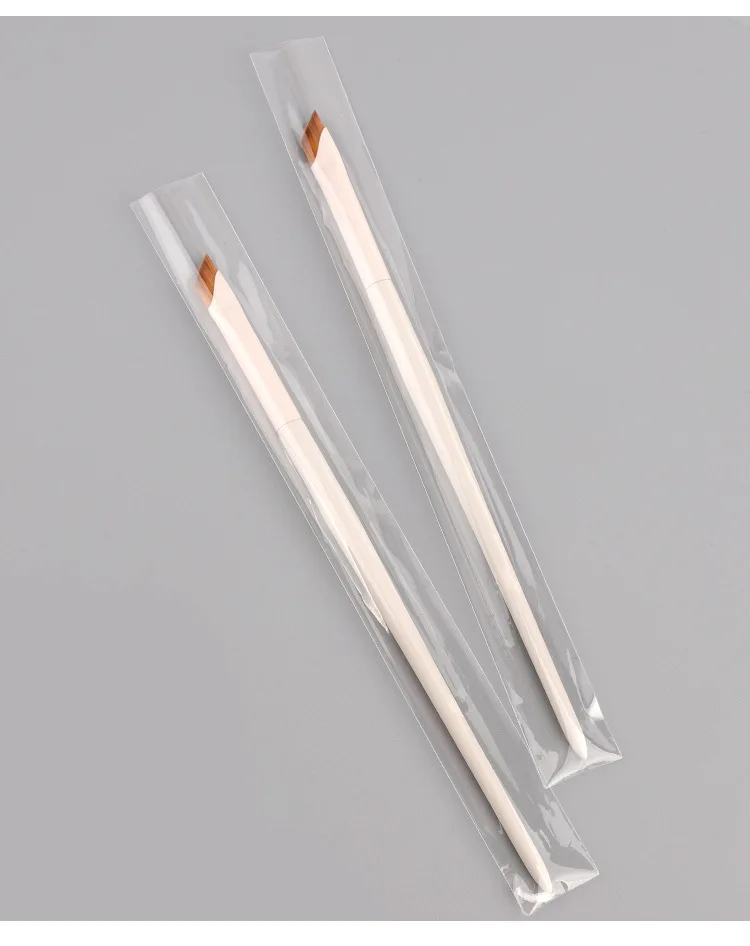 Upgrade Blade Eyeliner Brush Ultra Thin Fine Angle Flat Eyebrow Brush Under The Eye Makeup Brushes Precise Detail Brush White