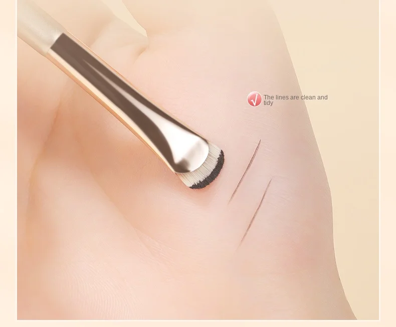Upgrade Blade Eyeliner Brush Ultra Thin Fine Angle Flat Eyebrow Brush Under The Eye Makeup Brushes Precise Detail Brush White